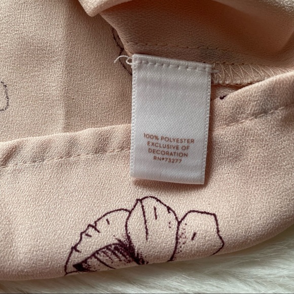 LC Lauren Conrad Shirred Peasant Top - Picture 5 of 8